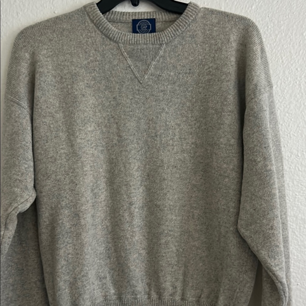 GAP Men's Heather Gray Crewneck Sweater